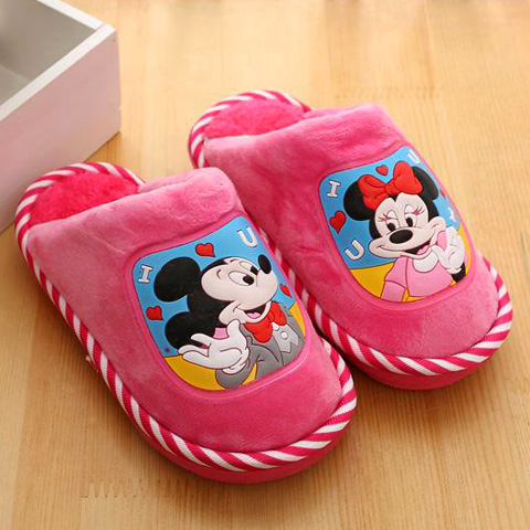 Chaussons enfants en coton pour hiver - semelle coton - Ref 1005130 Image 1