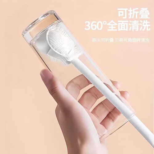 长柄硅胶杯刷死角水杯清洗神器