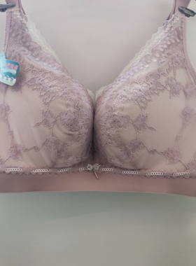 玉姿一族调整型内衣女小胸聚拢薄款上托防下垂收副乳文胸罩7877B