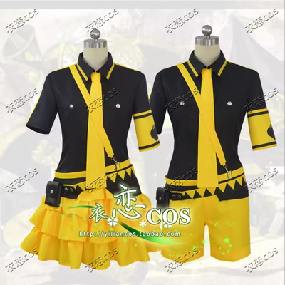 恋爱战争cos 恋战初音 镜音双子LEN RIN 短裤 裙子款cosplay服装