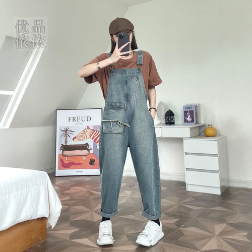 学院风流行百搭巨好看牛仔连衣裤