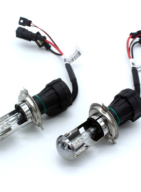 汽车H4灯泡改装双光氙气灯H4伸缩灯疝气灯泡远近光一体安定器55W