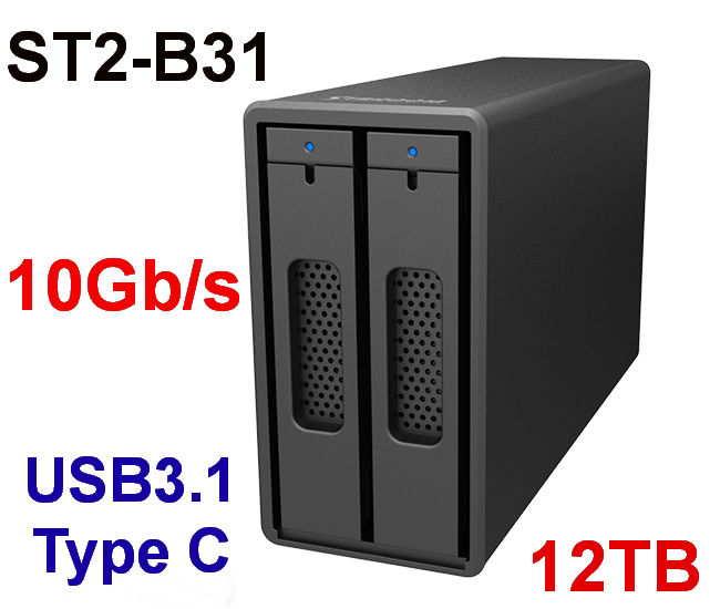 °üÓÊ12TB ST2-B31 USB3.1 Gen2 10Gb RAID0/1ÒÆ¶¯Ó²ÅÌÖ§³ÖÀ×µç3