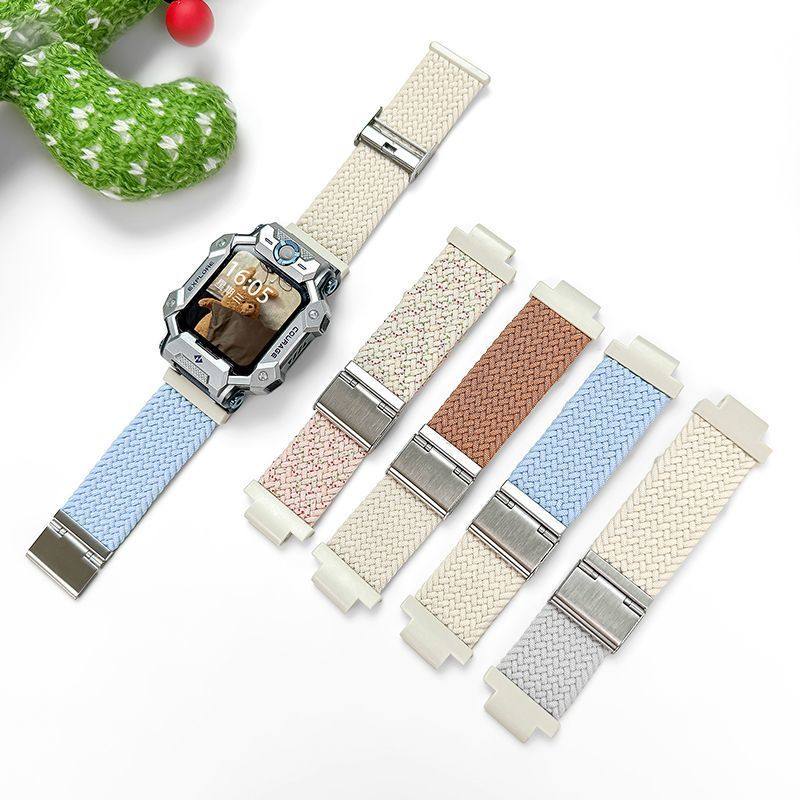 适用小天才儿童电话手表Z10 /Z9表带Z8A/Z8/Z7/Z7S编织腕带卡扣式