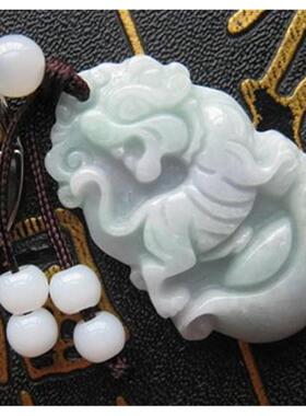 新款翡翠玉十二生肖钥匙绳扣配件生肖牛狗鸡马猴鼠龙马属相吉祥物