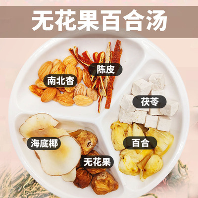 润肺止咳汤包无花果南北杏茯苓海底椰陈皮化痰汤料包食用品