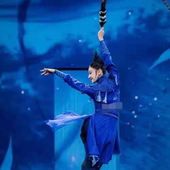 满庭芳舞蹈演出服女群青中国舞蹈服装 艺考独舞服装 黑色