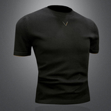 2026秋款男士短袖毛衣针织套头衫毛衣货号6619P65镂空图黑，男装针织衫/毛衣，电商A315