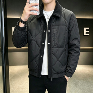 标50羽绒服男士假两件2026新款 货号：C12 P270 模特图，男装羽绒服，电商A315
