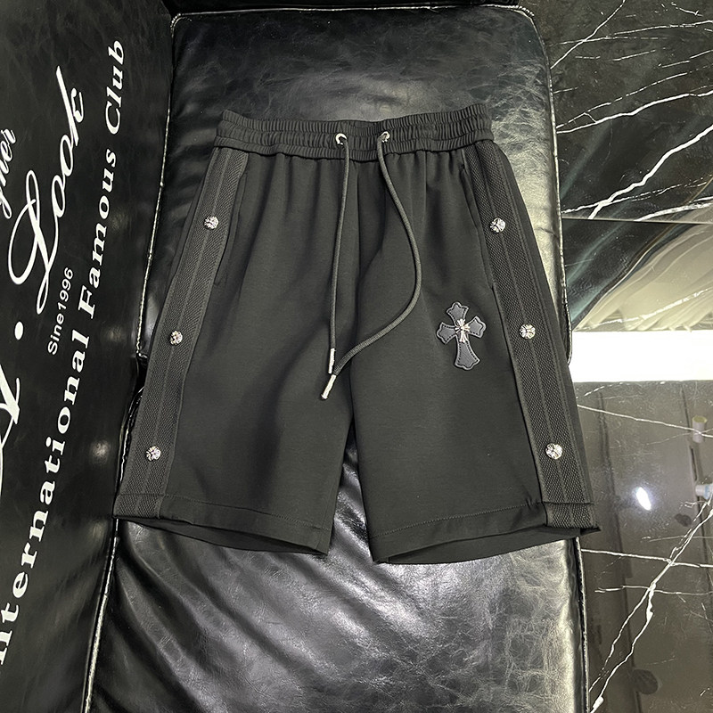男士短裤铆钉2025夏季新款休闲五分裤时尚男装百搭男裤1136P75,男装休闲裤,电商A315