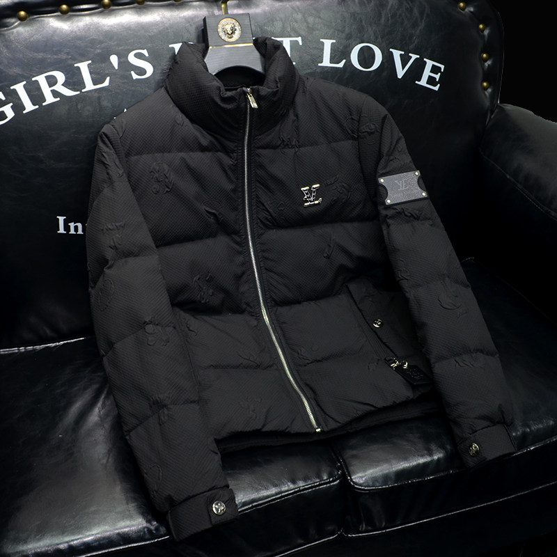 2023高品质冬季羽绒服立领男士羽绒衣Y3398P320沙发图黑，男装羽绒服，电商A315