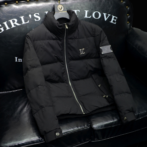 2023 高品质冬季羽绒服 立领男士羽绒衣Y3398 P320 沙发图 黑,男装羽绒服,电商A315