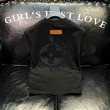 2026新款夏季男士丝光棉刺绣T恤A315-XB58P75黑沙发图，男装T恤，电商A315