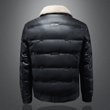 2022冬季羽绒服立领毛领男士羽绒衣短款Y8918P195白3D图，男装羽绒服，电商A315