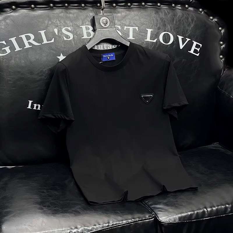 2026新款夏季男士丝光棉T恤长期供货A315-XB01P55黑沙发图，男装T恤，电商A315