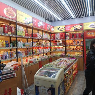 北京稻香村展示柜北京全聚德烤鸭货柜特产陈列柜玻璃柜台货柜