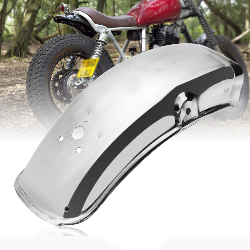 改装托车不锈钢后挡泥板适用于铃木 GN125G N250后轮挡泥板