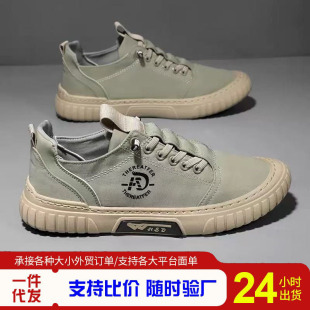 新款 时尚 透气男士 男鞋 潮流简约平底板鞋 男帆布鞋 休闲鞋 运动鞋
