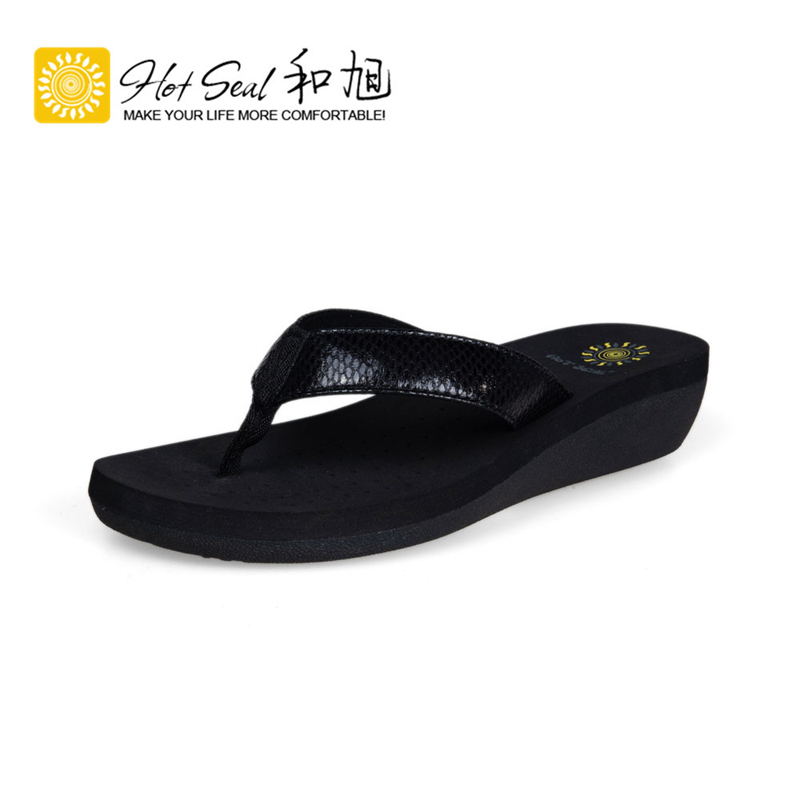 hotseal坡跟舒适坡跟人字拖
