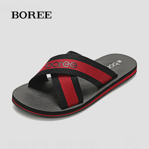 舒适人字拖Boree/宝人软底男