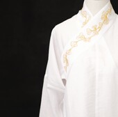 银杏天丝提花交领中衣短衫 平仲 凤翥斋 明制内搭底汉服 现货