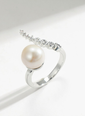 戴拉时尚高级感淡水珍珠戒指