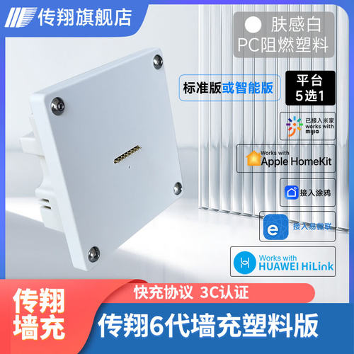 传翔平板磁吸墙充6代白色
