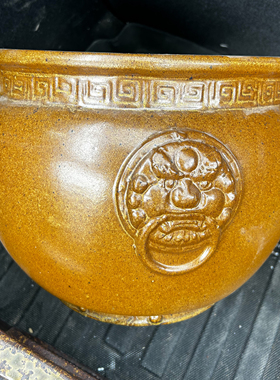 陶瓷水缸无底孔水培荷花
