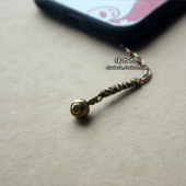 无响声四叶草 铜挂饰挂绳u盘饰品手机链吊绳男女生潮新款 两件 包邮