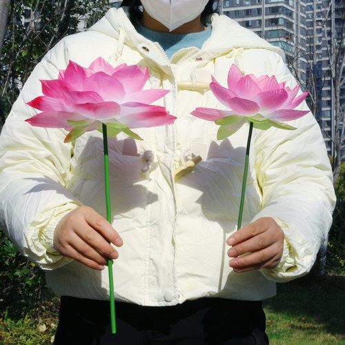 舞蹈手拿花仿真荷花道具牢固