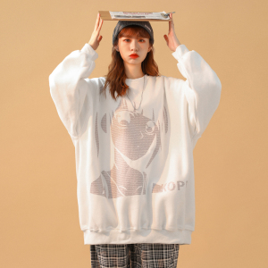 中性风 情侣卫衣ins潮长袖上衣宽松韩版大码外套 G935 P35 女类图片