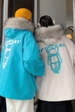 主推情侣装冬装加厚羊羔毛棉服太空人情侣棉衣外套G973P128男，男装棉衣，电商A339