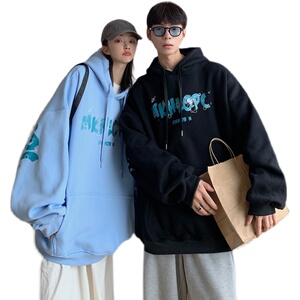 情侣装春装 太空人印花宽松大码情侣卫衣女外套G957 P58 男类图片