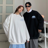 情侣装秋装字母印花新款情侣卫衣女宽松百搭外套G941P38男类，女装短外套，电商A339