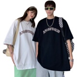 情侣装夏装潮流卡通印花情侣短袖T恤宽松半袖G1003P38女类，男装T恤，电商A339