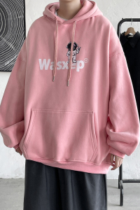 大皂短句 潮卡通动漫太空人连帽套头卫衣连帽外套大码 G946 P48图片