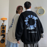 情侣装秋装字母印花新款情侣卫衣女宽松百搭外套G941P38男类，女装短外套，电商A339