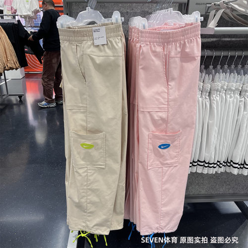 Nike/耐克宽松长裤刺绣运动休闲