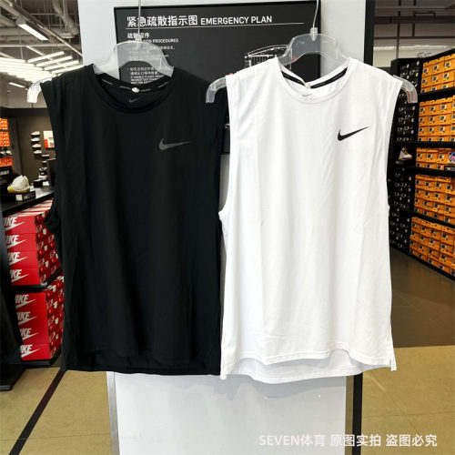 正品Nike/耐克夏季男子运动休闲篮球透气无袖T恤背心CZ1185-100