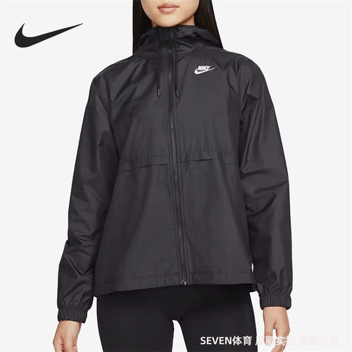 正品Nike/耐克女子新款简约百搭运动休闲连帽夹克外套 DM6180-010