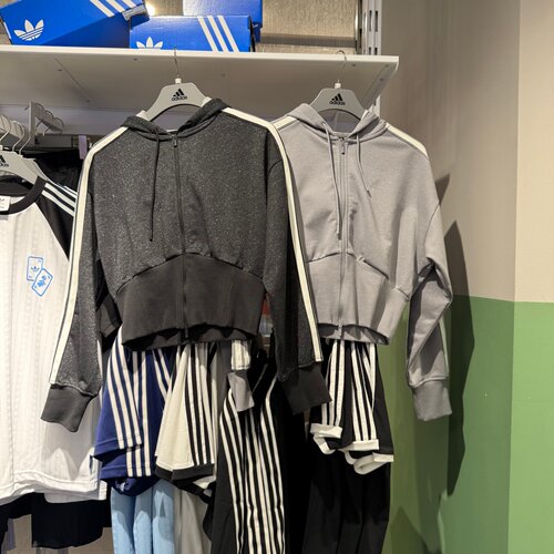 Adidas阿迪达斯女26春夏新款短款连帽舞动系列运动收腰外套KX8906