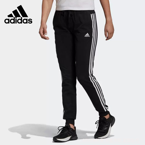 正品Adidas/阿迪达斯百搭简约女裤秋款运动修身保暖长裤 GM5542