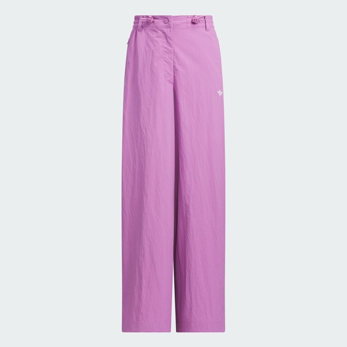 正品Adidas/阿迪达斯三叶草女子宽松阔腿运动速干梭织长裤JJ4962