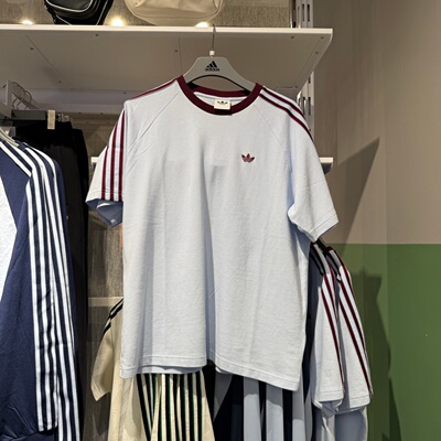 Adidas阿迪达斯三叶草26夏季新款男女宽松纯棉运动短袖 HZ3831