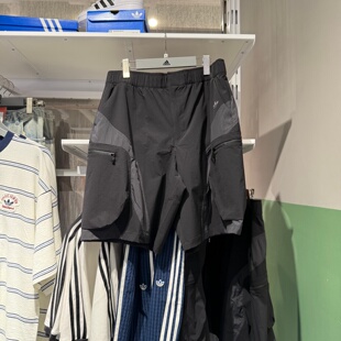 Adidas阿迪达斯三叶草运动休闲潮流复古梭织透气宽松短裤 LE7346