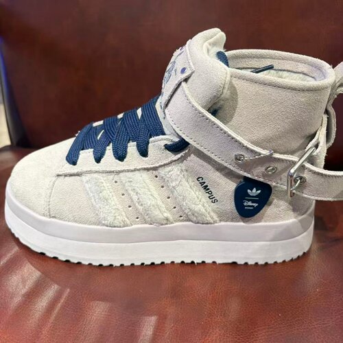 Adidas阿迪达斯女鞋CAMPUS 00s迪士尼联名厚底增高保暖板鞋HQ9486
