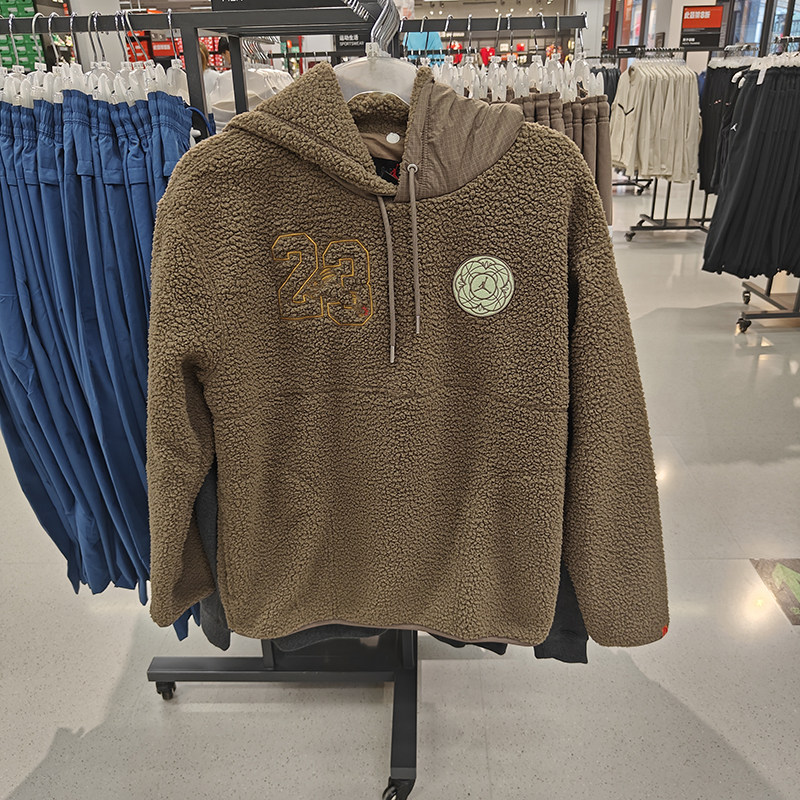 正品Nike/耐克加绒运动连帽套头衫摇粒绒长袖卫衣外套 FB1451-274