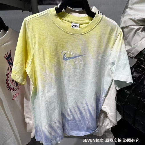NIKE耐克女26夏季新款渐变短袖透气运动休闲半袖T恤 IR7557-714