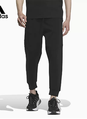 正品Adidas/阿迪达斯新款男子运动休闲宽松束腿针织长裤 IP4919