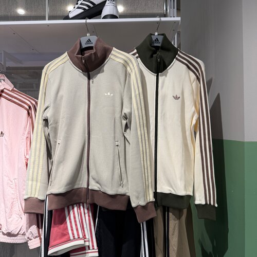 Adidas阿迪达斯三叶草华夫格外套26秋新款运动夹克LD6434 6433